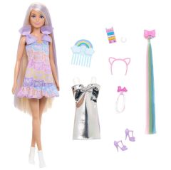 Barbie Upuzun Muhteşem Saçlı Bebekler-Saç Tasarım Oyun Seti-  JCT72
