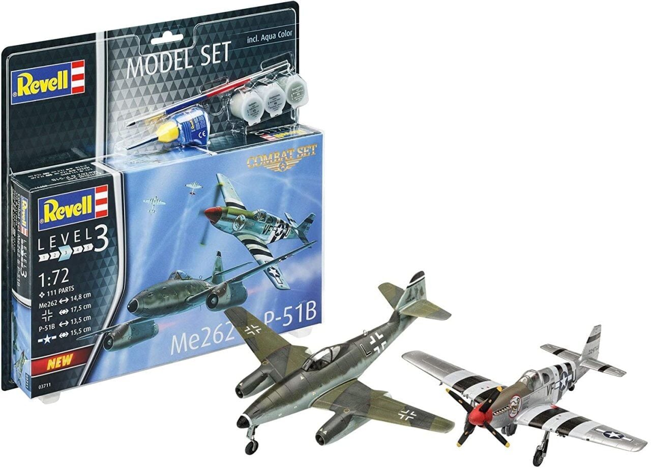 Revell Model Set Combat Set Me262 & P-51B (63711)