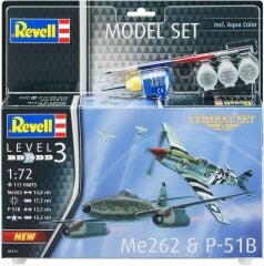 Revell Model Set Combat Set Me262 & P-51B (63711)