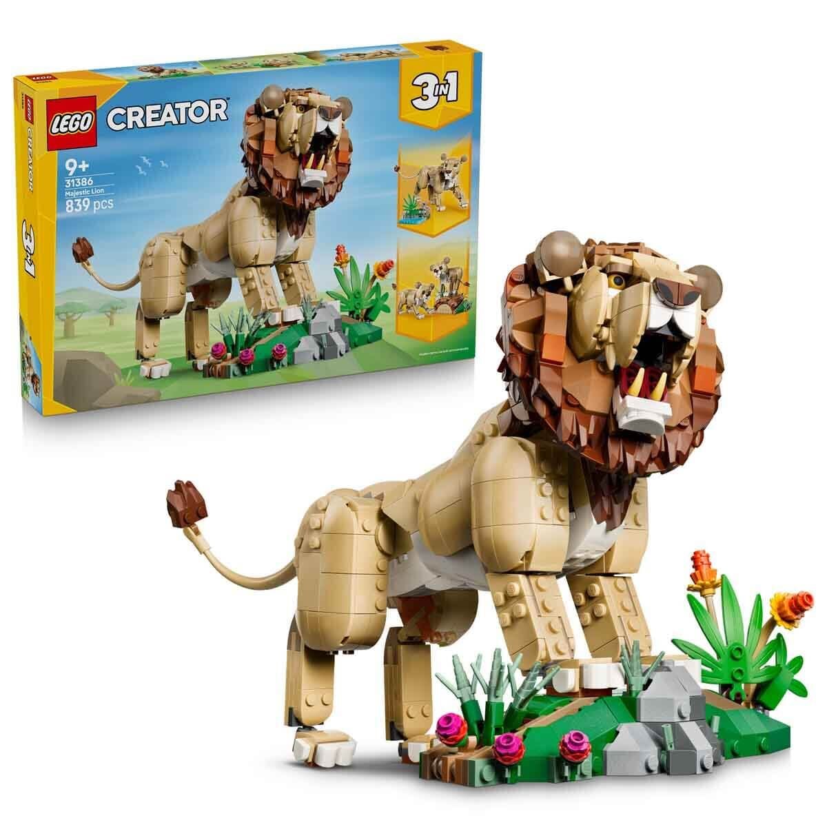 31386 LEGO® Creator 3’ü 1 Arada Vahşi Hayvanlar: Görkemli Aslan