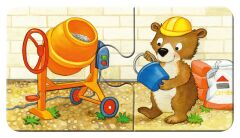 9x2 Parça Puzzle İnşaatçı Hayvanlar (030743)