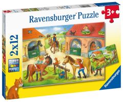 2x12 Parça Puzzle At Çiftliği (051786)