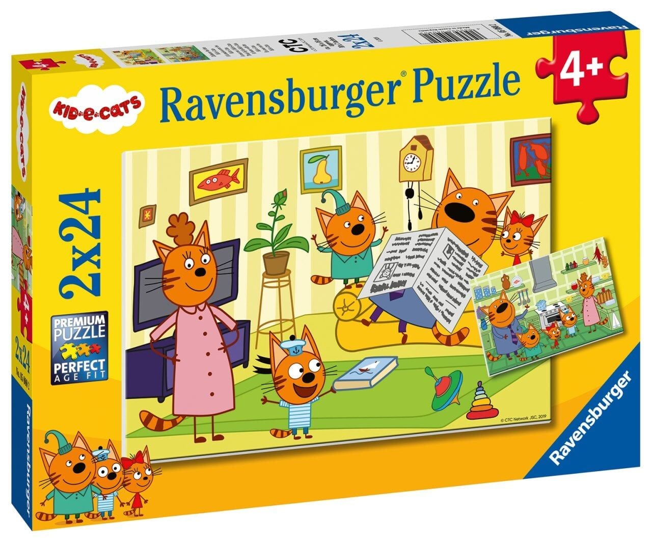 2x24 Parçalı Puzzle Puz Kid e Cats (050802)