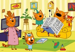 2x24 Parçalı Puzzle Puz Kid e Cats (050802)