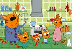 2x24 Parçalı Puzzle Puz Kid e Cats (050802)