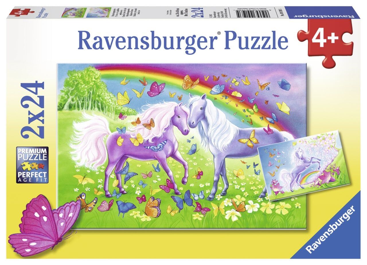 2x24 Parçalı Puzzle Gökkuşağı Atları (091935)