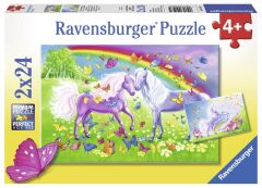 2x24 Parçalı Puzzle Gökkuşağı Atları (091935)