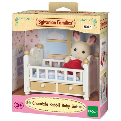 Sylvanian Families Çikolata Kulaklı Tavşan Bebek ve Yatağı (5017)