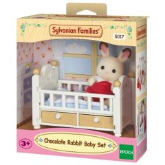 Sylvanian Families Çikolata Kulaklı Tavşan Bebek ve Yatağı (5017)