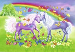 2x24 Parçalı Puzzle Gökkuşağı Atları (091935)