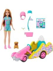 Barbie Stacie Go Kart Yapıyor Oyun Seti HRM08