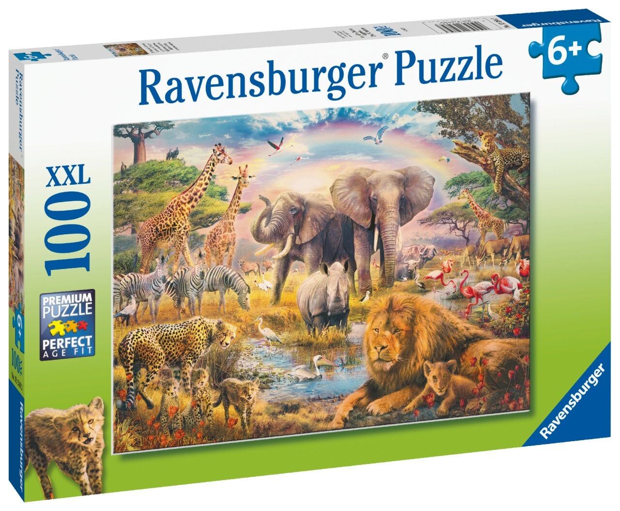 Ravensburger 100 Parçalı Puzzle Vahşi Hayvanlar (132843)