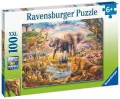 Ravensburger 100 Parçalı Puzzle Vahşi Hayvanlar (132843)