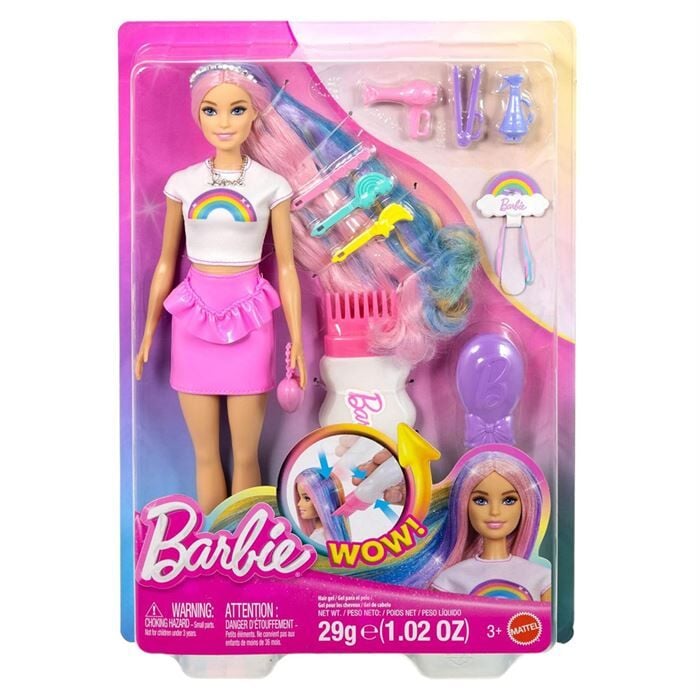 Barbie Gökkuşağı Saçlar Bebeği- JJP06  -Sarı Saçlı- JJP07