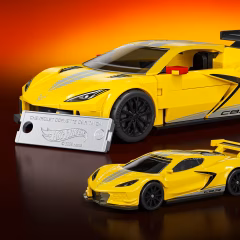 Mattel Brick Shop Hot Wheels Speed  Serisi Corvette-  JKR19