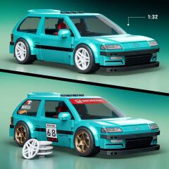 Hot Wheels Speed Serisi Custom '90 Honda Civic EF Araba Yapım Seti 248 Parça-   JHF62