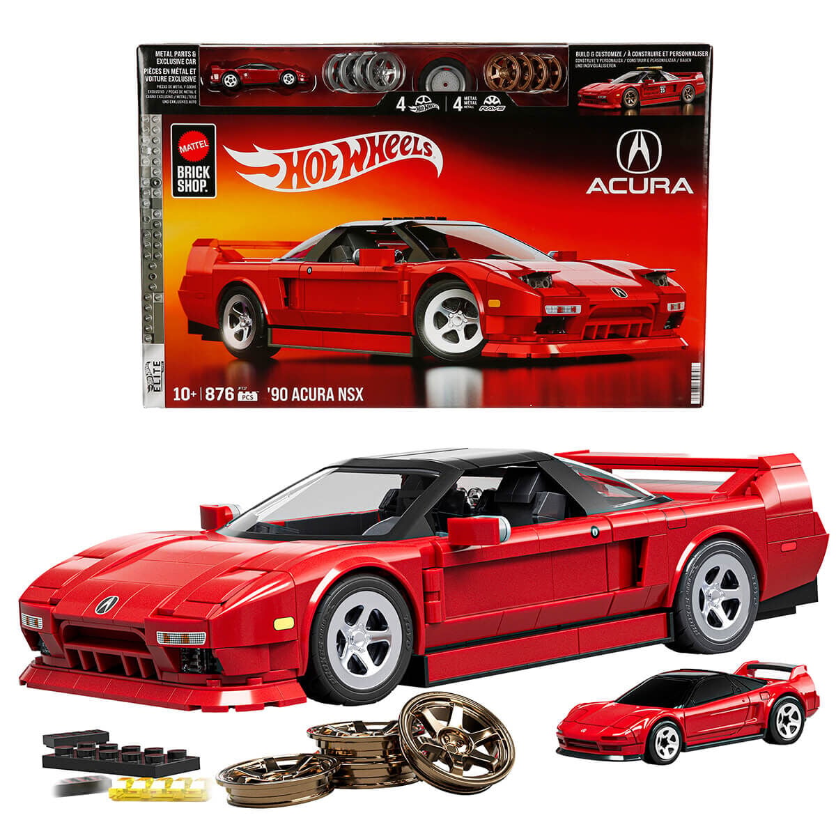 Hot Wheels Elite Serisi '90 Acura NSX Araba Yapım Seti 876 Parça-  JFT17