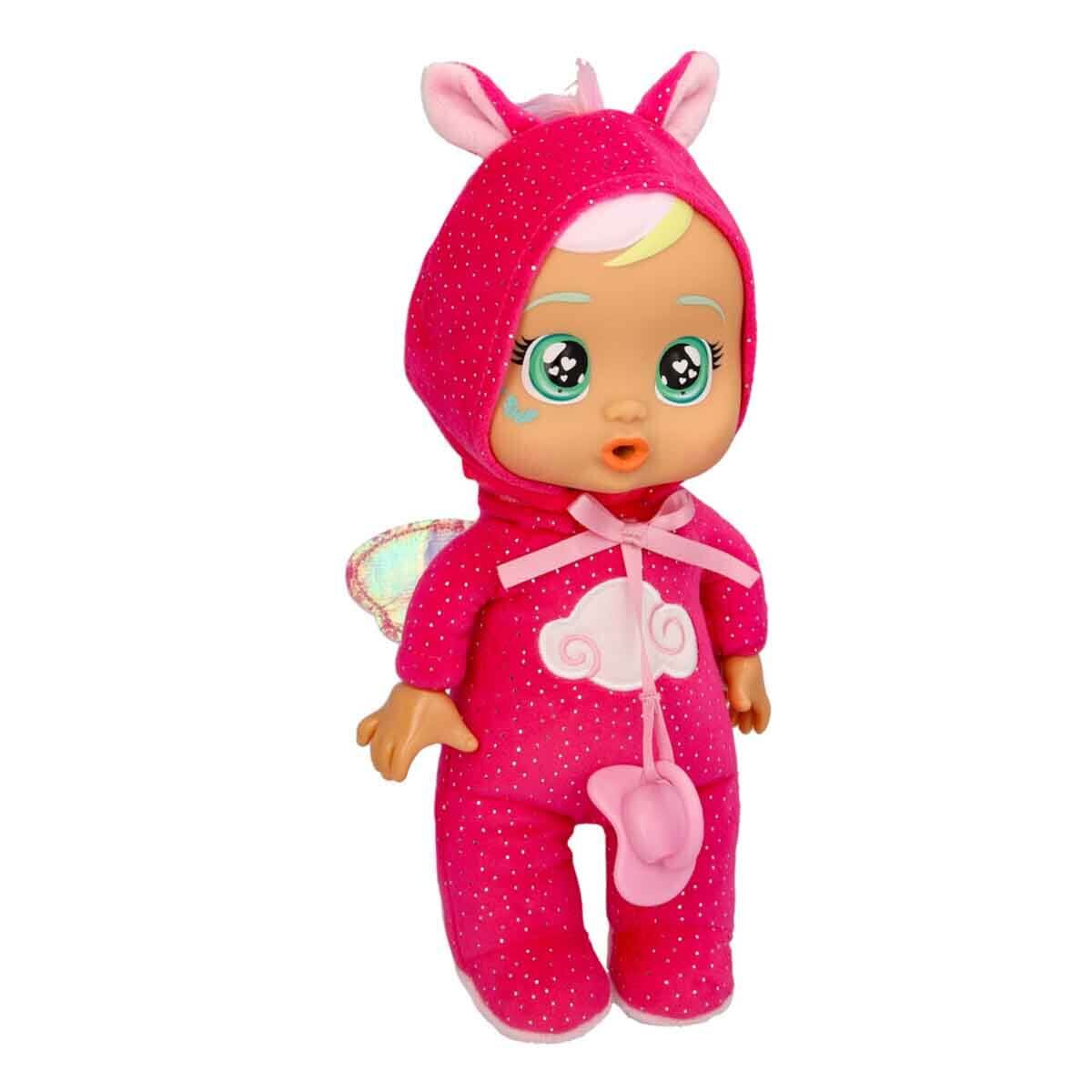Cry Babies Ağlayan Yumuş Bebek CYB76000 - Koyu Pembe Tulumlu Hannah
