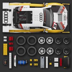 Hot Wheels Elite Serisi '15 Audi R8 LMS Yapım Seti 820 Parça-  JFT18