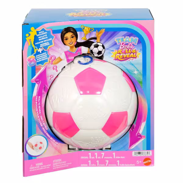 Barbie TEAM BARBIE Roll & Reveal Futbolcu Bebek ve Aksesuarlar-  JMK20
