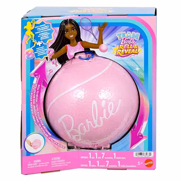 Barbie TEAM BARBIE Roll & Reveal Tenis Yıldızı Bebek ve Aksesuarları-  JMY56