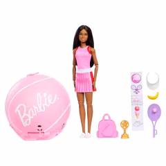 Barbie TEAM BARBIE Roll & Reveal Tenis Yıldızı Bebek ve Aksesuarları-  JMY56