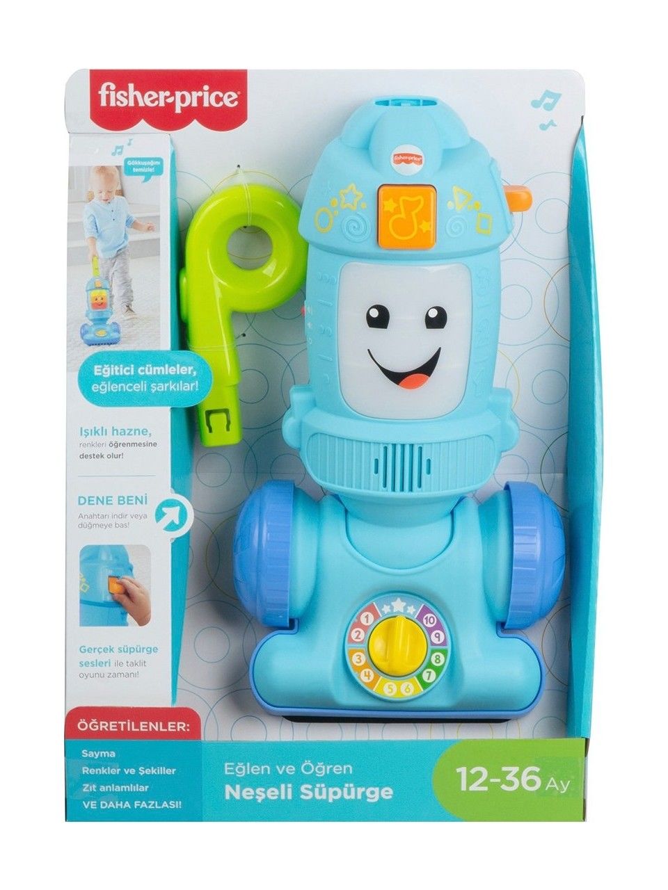 Fisher Price Neşeli Elektrik Süpürgesi GTW19