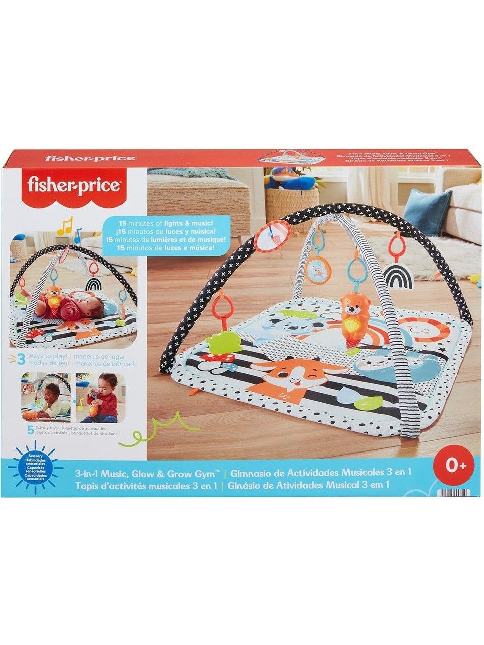 Fisher Price Neşeli 3ü 1 Arada Jimnastik Merkezi HBP41