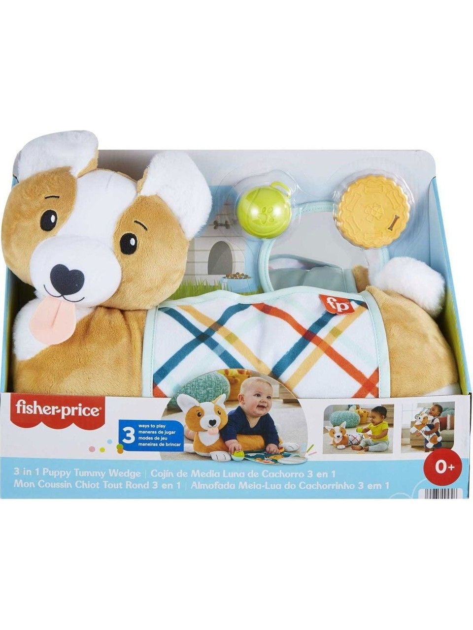 Fisher Price 3'ü 1 Arada Köpekçik Uzanma Yastığı HJW10