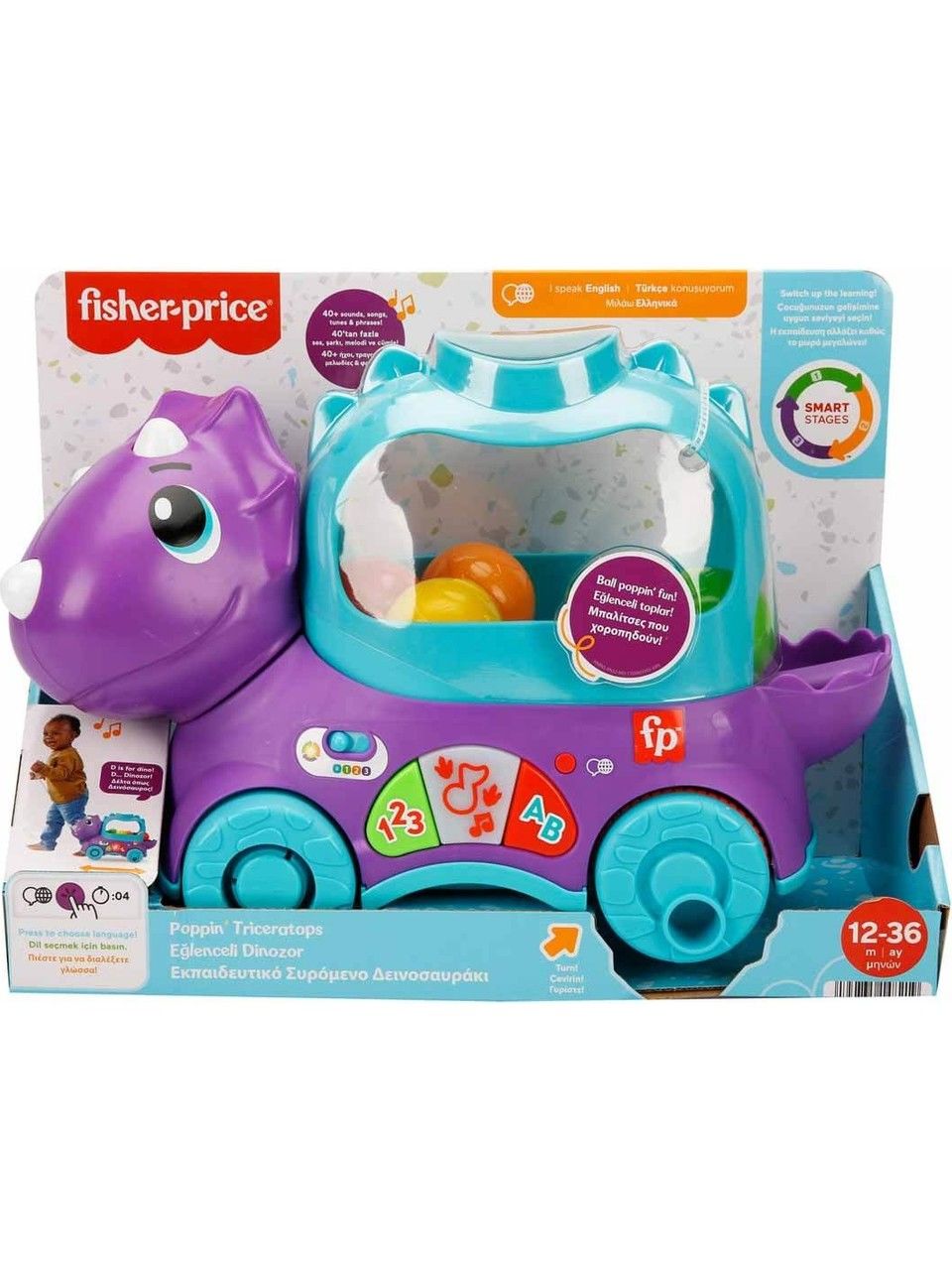 Fisher Price Eğlenceli Dinozor HNR55