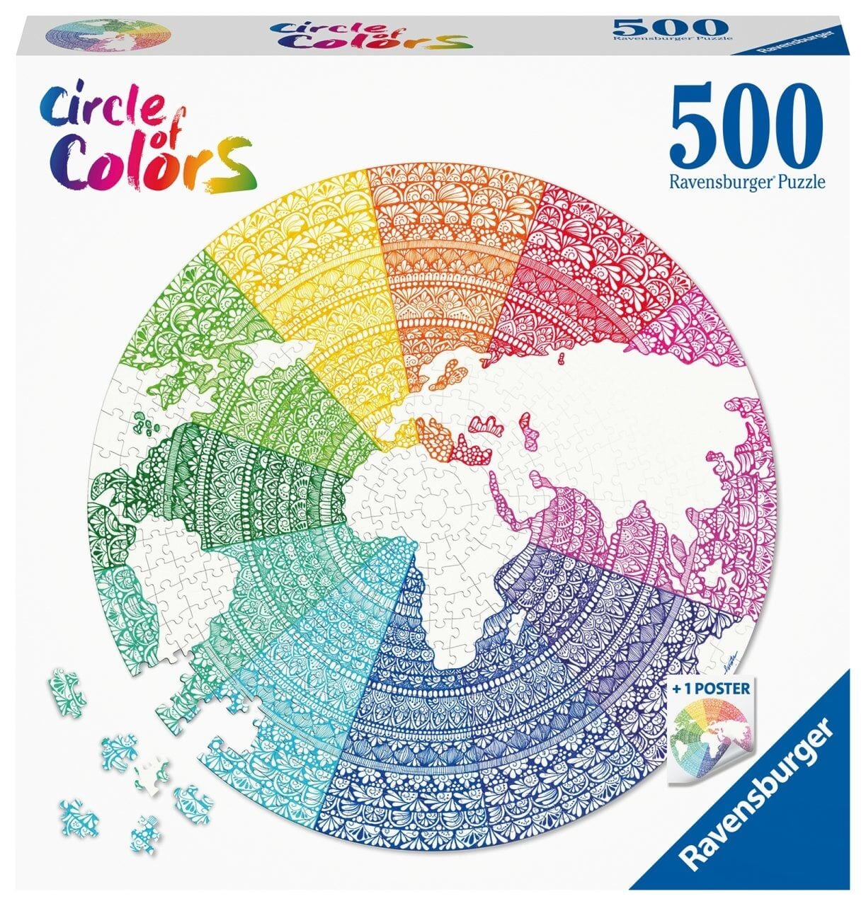 Ravensburger 500 Parçalı Daire Puzzle Mandala (171682)