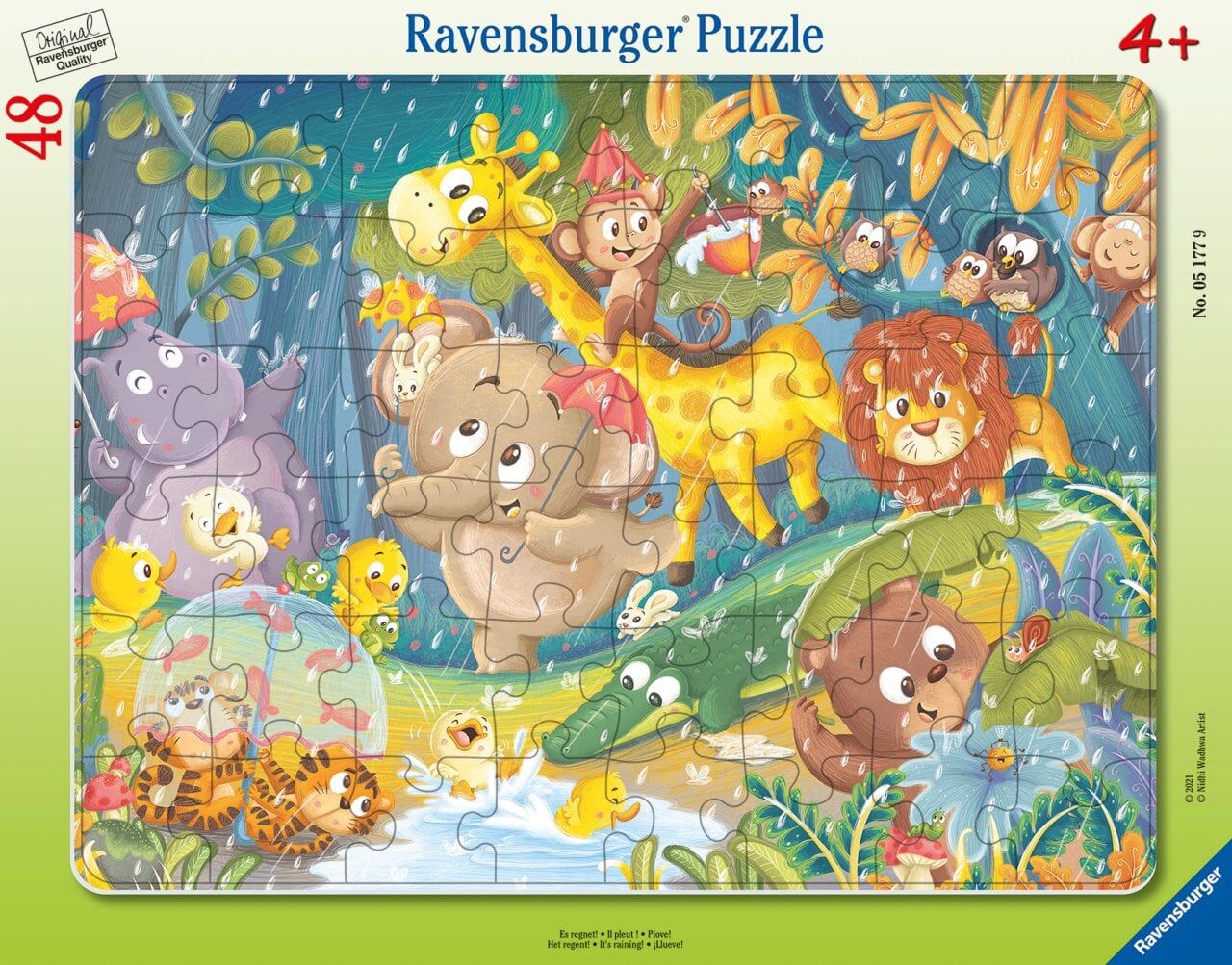 Ravensburger 48 Parçalı Büyük Çerçeveli Puzzle Ormanda (051779)