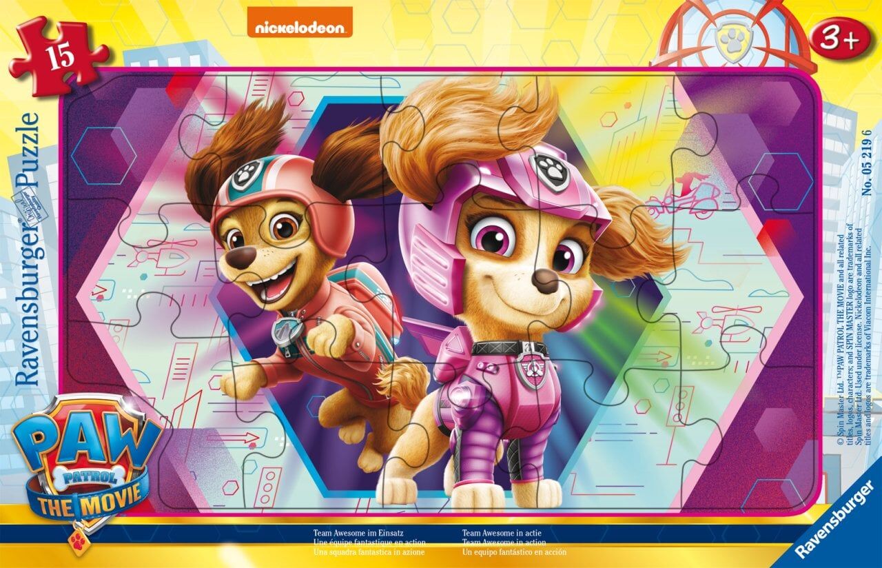 Ravensburger 15 Parçalı Büyük Çerçeveli Puzzle Paw Patrol (052196)