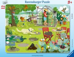 Ravensburger 12 Parçalı Büyük Çerçeveli Puzzle Bahçede (052448)