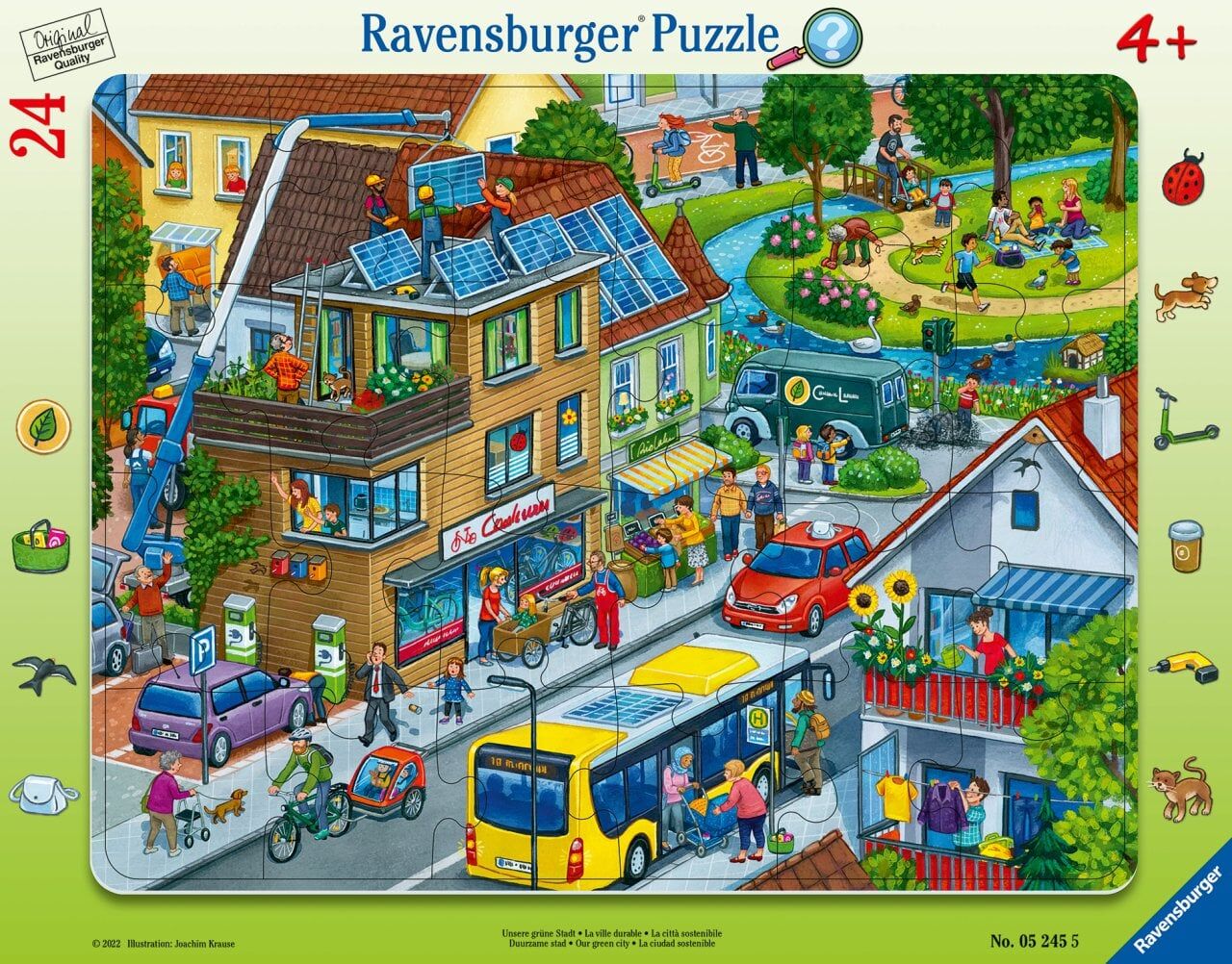 Ravensburger 24 Parçalı Büyük Çerçeveli Puzzle Şehir (052455)