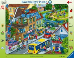 Ravensburger 24 Parçalı Büyük Çerçeveli Puzzle Şehir (052455)