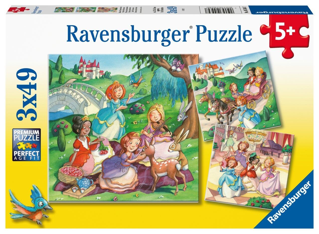 Ravensburger 3x49 Parçalı Puzzle Küçük Prensesler (055647)
