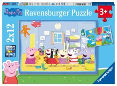 Ravensburger 2x12 Parçalı Puzzle Peppa Macerada (055746)