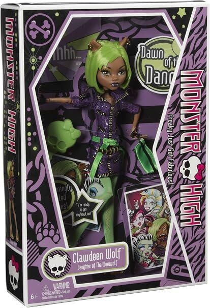 Monster High Dawn of The Dance Clawdeen Wolf Doll (JKM45)