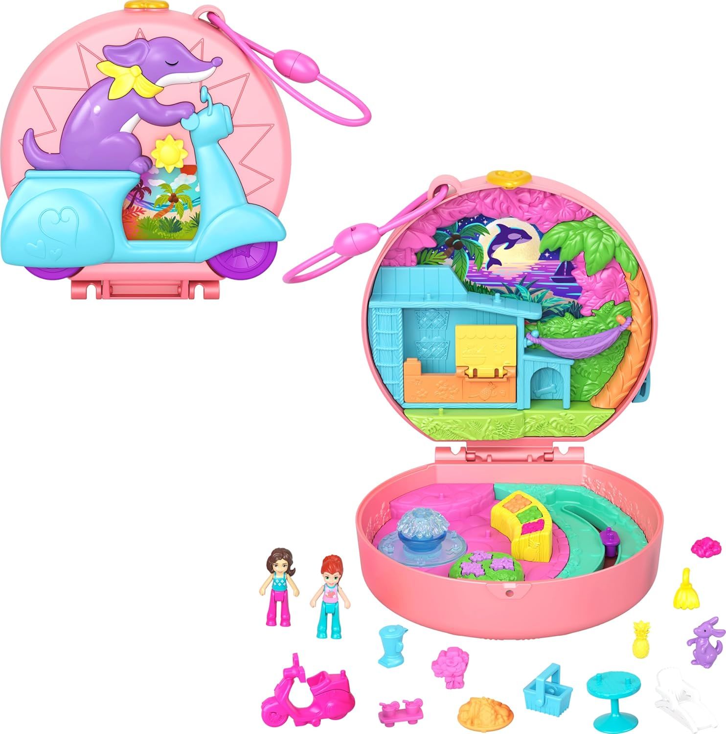 Polly Pocket Ve Maceraları Rio Macera Mopedi Oyun Seti - HWN98