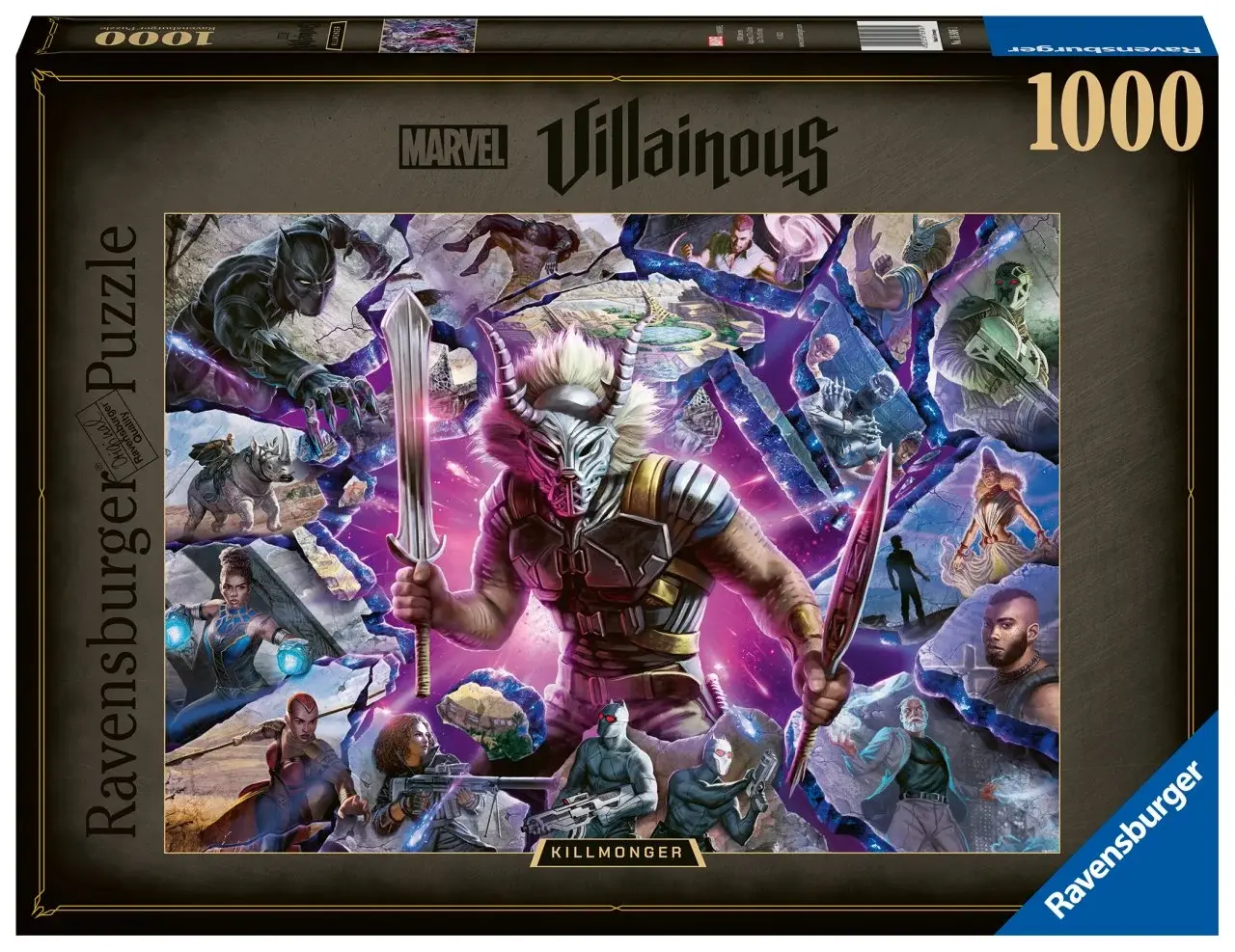 Ravensburger 1000 Parçalı Puzzle Marvel Villains: Killmonger (169061)