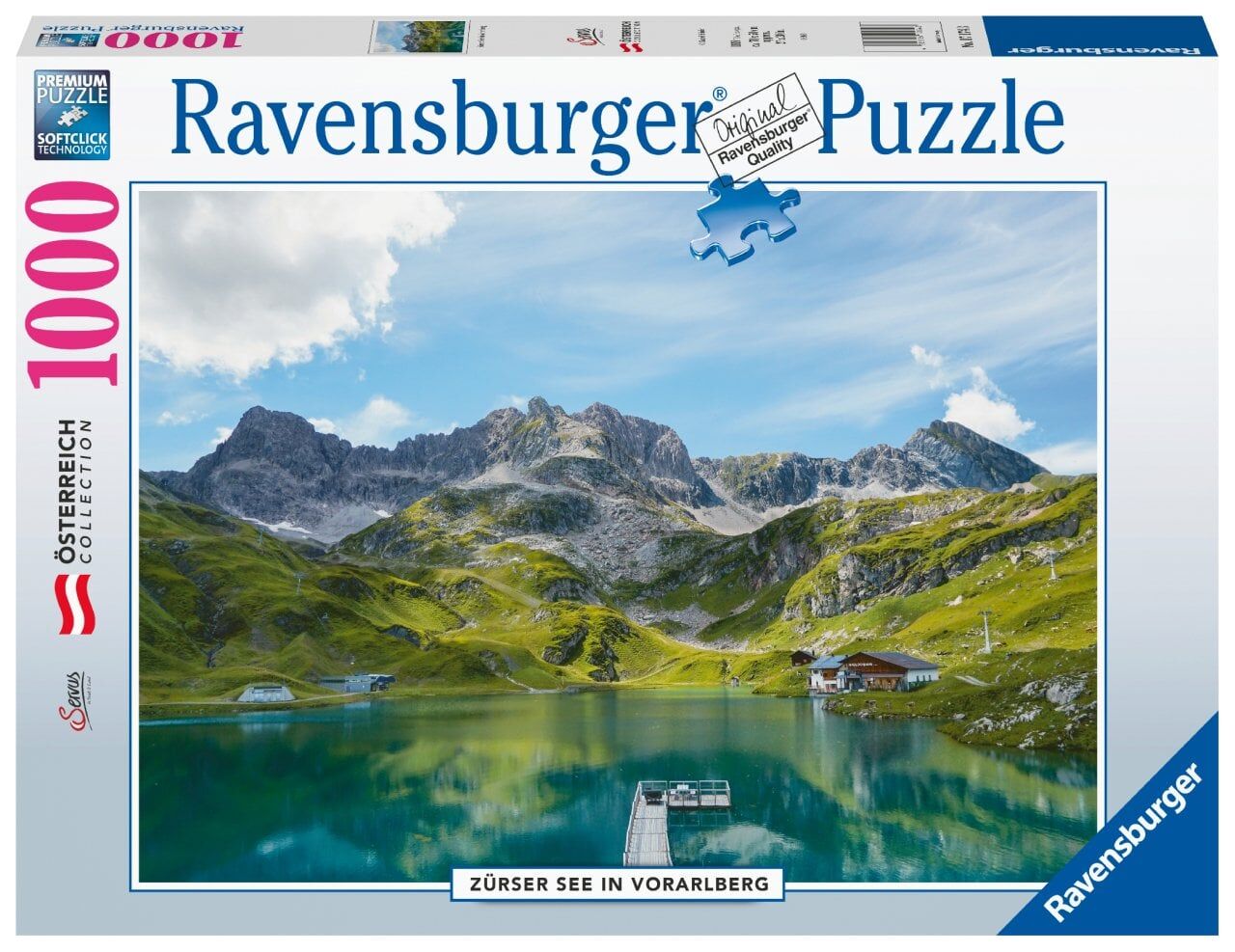 Ravensburger 1000 Parçalı Puzzle Avusturya Zürser Gölü (171743)