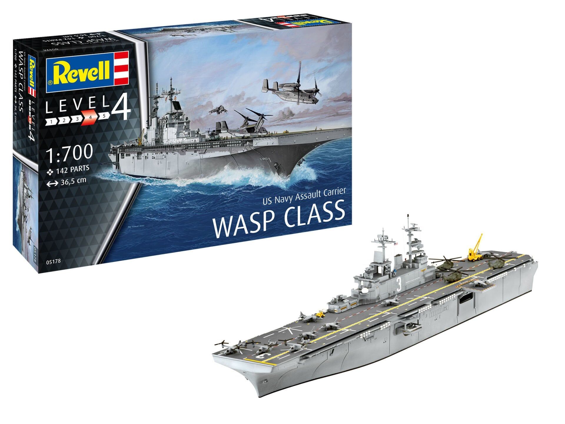 Revell US Navy Assault Carrier WASP Class (05178)