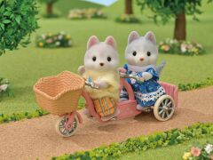 Sylvanian Families Tandem Bisiklet Seti- Husky Kardeşler (5637)