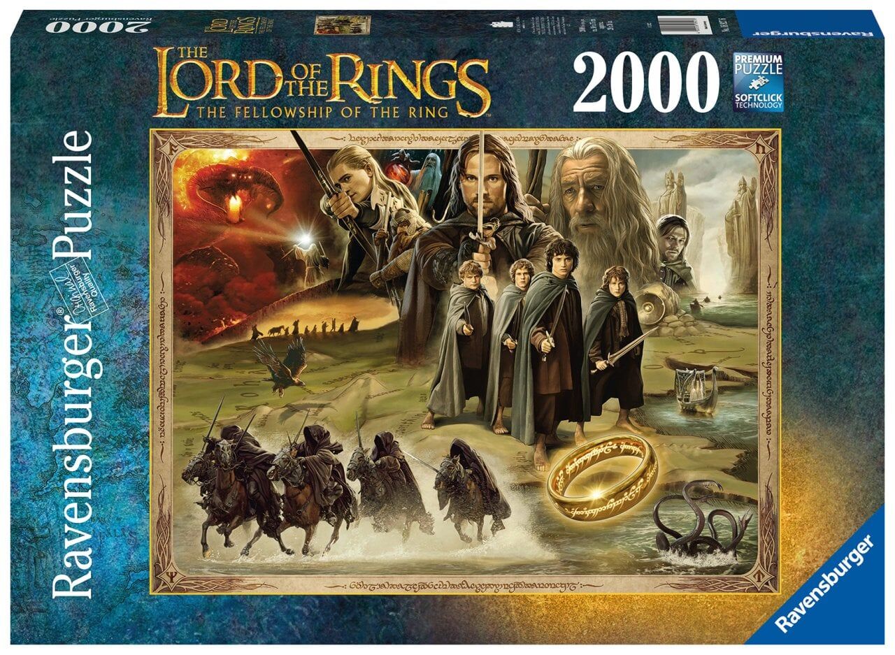Ravensburger 2000 Parçalı Puzzle Lords of The Rings Yüzük Kardeşliği (169276)