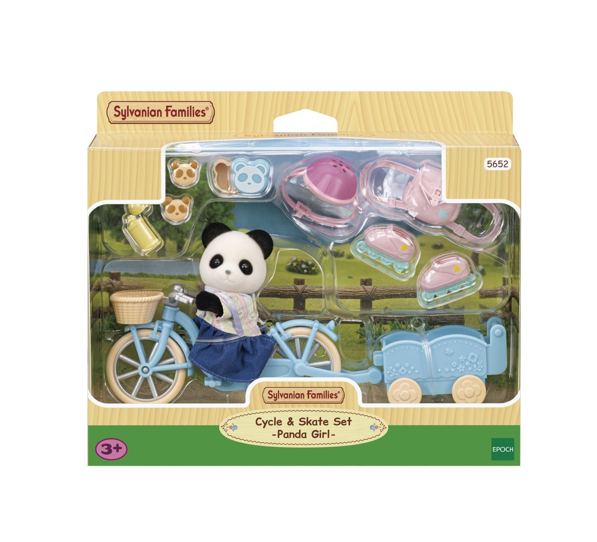 Sylvanian Families Bisiklet ve Paten Seti -Panda Kız- (5652)