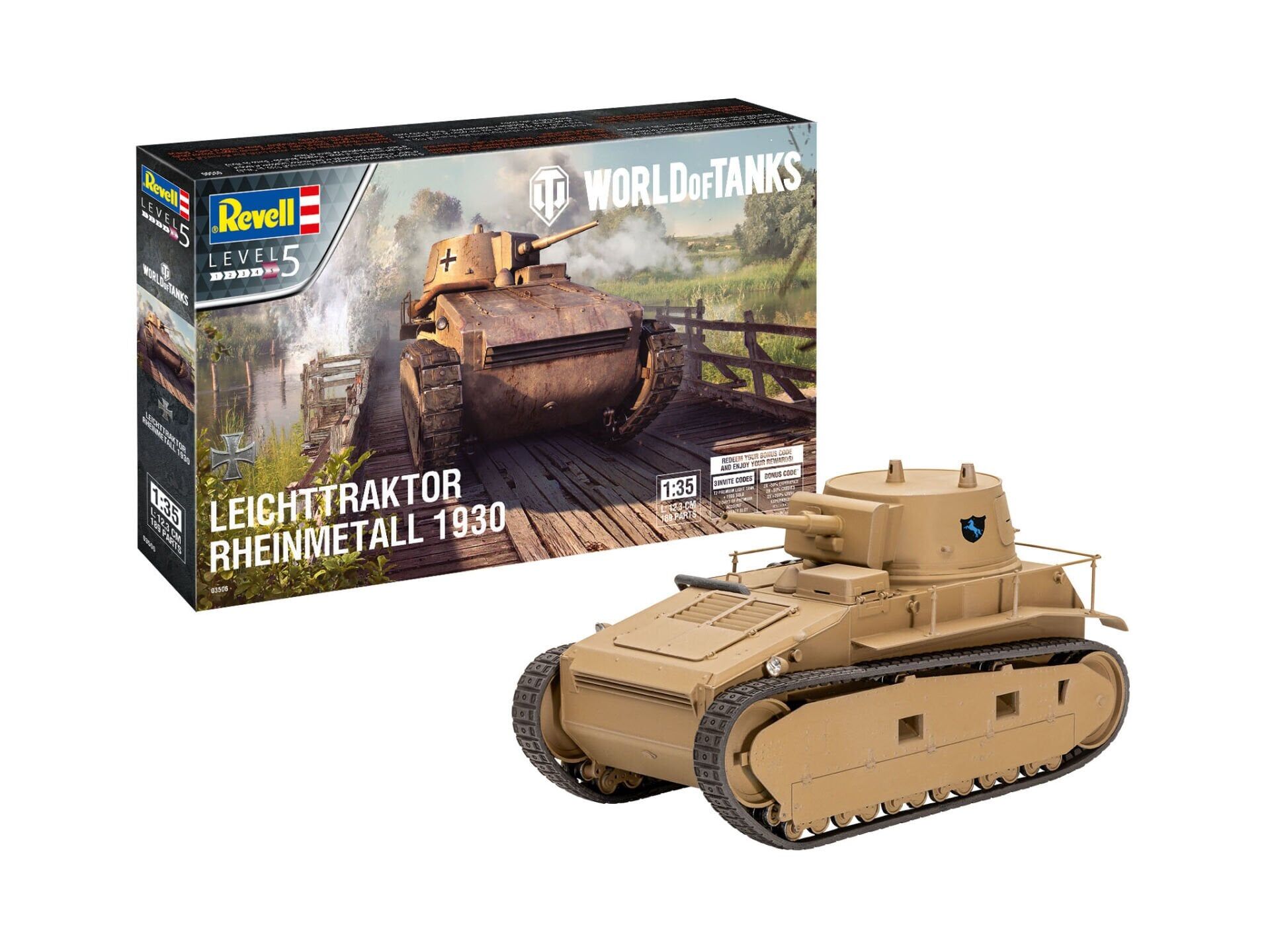Revell Leichttraktor Rheinmetall 1930 ''World of Tanks'' (03506)