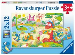 Ravensburger 2x12 Parçalı Puzzle Dino Dostlar (052462)