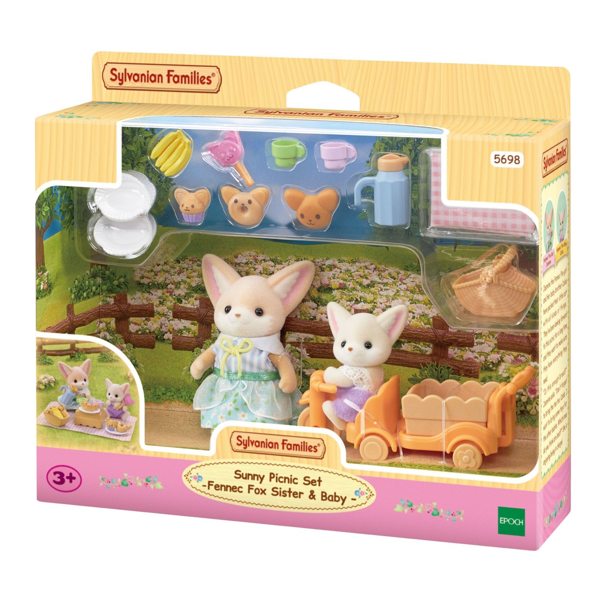 Sylvanian Families Piknik Seti - Çöl Tilkisi Kız ve Bebek (5698)