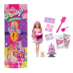 Barbie Parti Paketi Minik Dostumun Doğum Günü Serisi- JFG68  -Mor Kutu-  JFG70